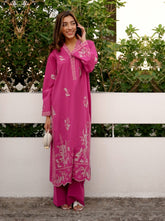 02 Piece Unstitched Embroidered Shirt with Trouser - Lakhany