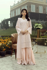 03 Piece Stitched Embroidered with Dyed Embroidered Chiffon Dupatta