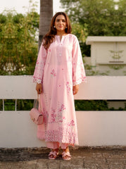 02 Piece Unstitched Embroidered Shirt with Trouser - Lakhany