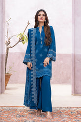 03 Piece Stitched Printed Embroidered Cashmi Wool