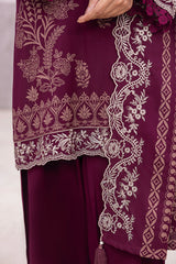 03 Piece Stitched Printed Embroidered Cashmi Wool