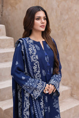 03 Piece Stitched Printed Embroidered Cashmi Wool