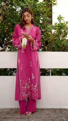 02 Piece Unstitched Embroidered Shirt with Trouser - View 4 - Lakhany