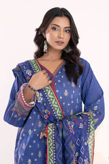 03 Piece Stitched Printed Lawn