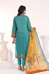 03 Piece Stitched Printed Lawn