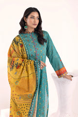 03 Piece Stitched Printed Lawn