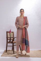 03 Piece Ready to wear Embroidered Luxury Pret