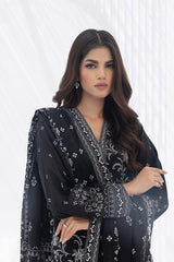 03 Piece Stitched Printed Lawn
