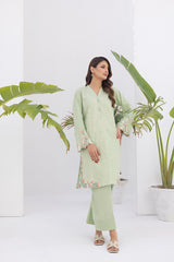 02 Piece Unstitched Embroidered Lawn Shirt & Trouser - View 4 - Lakhany