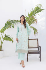 02 Piece Unstitched Embroidered Lawn Shirt & Trouser - View 3 - Lakhany