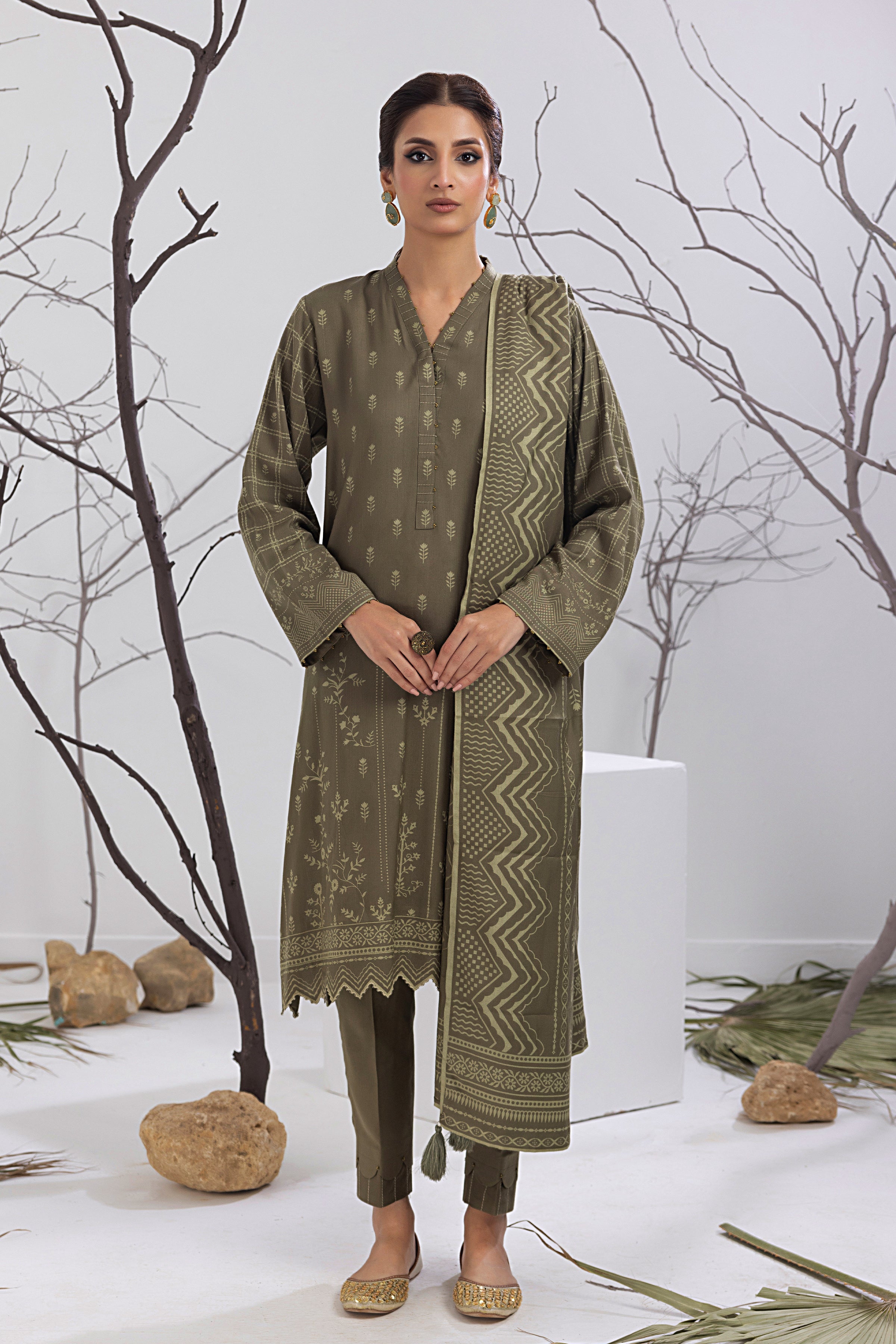 03 Piece Ready to Wear Cashmi Prints