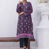 01 Piece Unstitched Printed Lawn Shirt - Lakhany
