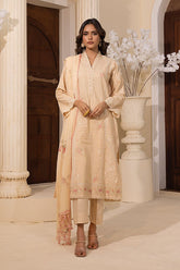 03 Piece Stitched Embroidered with Printed Chiffon Dupatta