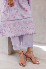 03 Piece Stitched Embroidered With Textured Embroidered Lawn Dupatta