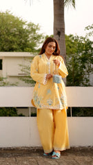 02 Piece Unstitched Embroidered Shirt with Trouser - View 4 - Lakhany