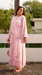 02 Piece Unstitched Embroidered Shirt with Trouser - View 3 - Lakhany