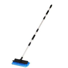 Imported Solar Cleaning Brushes 12 Feet Solar Panel / Window / Glass Telescopic Wash Brush With Water Switch - Onestopmall.pk