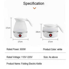 RAF Electric Kettle Foldable Fast Water Boiling Portable Mini Travel Kettle