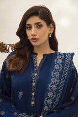 03 Piece Stitched Textured Pearl Printed Marina