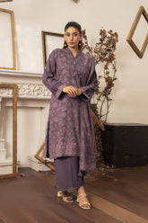 03 Piece Stitched Textured Pearl Printed Marina