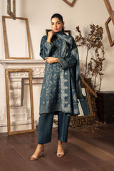 03 Piece Stitched Textured Pearl Printed Marina