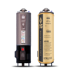 NasGas Geyser 25 Gallon Electric + Gas DEG-25 DLX 1 Year Brand Warranty
