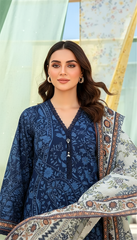03 Piece Stitched Printed Lawn