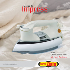 Super Asia EI-25 ( Heavy Duty Iron Electric Iron) Non-Stick Coating Plate