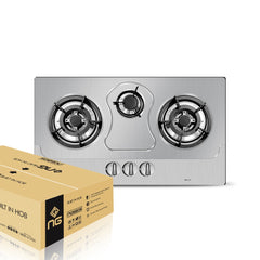 Nasgas Built In Hob DG-111 Regular Heavy Gauge steel top 1 Year Brand Warranty