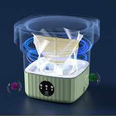 Portable Washing Machine,Mini Washer,11L Upgraded Large Capacity Foldable Washer, Deep Cleaning of Underwear, Suitable for Apartments, Dormitories Hotel (Purple)