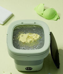 Portable Washing Machine,Mini Washer,11L Upgraded Large Capacity Foldable Washer, Deep Cleaning of Underwear, Suitable for Apartments, Dormitories Hotel (Purple)