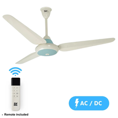 SK AC DC Ceiling Fan Super Deluxe Model Copper 56 Inch Brand Warranty - Onestopmall.pk