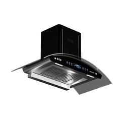 Nasgas Kitchen Hood KHD-280 Touch Panel Front & top 5mm Tempered Glass 1 Year Brand Warranty