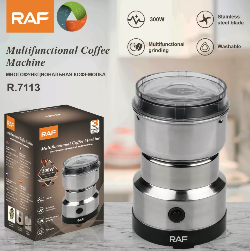 RAF Multi Functional Coffee Machine R-7113 3 Year Brand Warranty - Onestopmall.pk