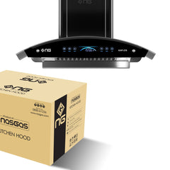 Nasgas Kitchen Hood KHD-275 Size 29 inch Touch Panel Front & top 5mmTempered Glass 1 Year Brand Warranty