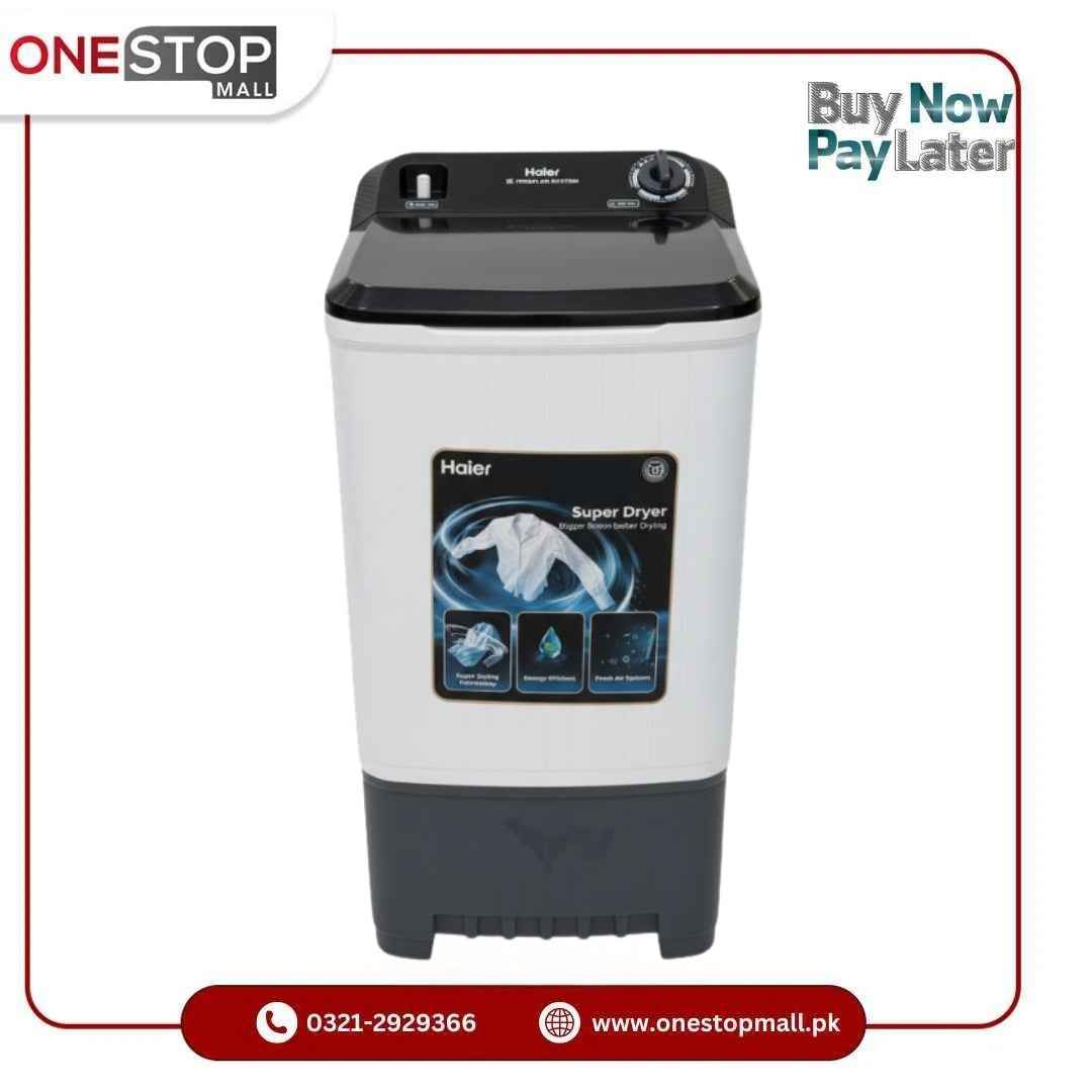 Haier Dryer HWS 80-60 Automatic Single Tub Spinner 8KG Brand Warranty