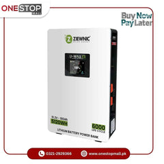 Ziewnic Li-Wall V2 - 51.2V - 100AH WALL MOUNTED LITHIUM BATTERY ALONG WITH LARGE LCD DISPLAY