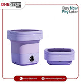 Portable Washing Machine,Mini Washer,11L Upgraded Large Capacity Foldable Washer, Deep Cleaning of Underwear, Suitable for Apartments, Dormitories Hotel (Purple)