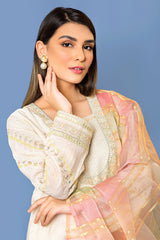 03 Piece Ready to wear Embroidered Khaddi Messori