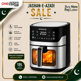 Kenwood 1st Copy PKH470 Digital Air Fryer 12L 1800W | LED Touch Display | Healthy Oil-Free Cooking