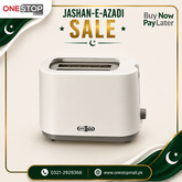 Super Asia ET-502 2 Slice Toaster | Wide Slot Grill | 6 Browning Settings | 1 Year Warranty