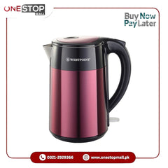 Westpoint Deluxe Cordless Kettle WF-6174 Double Layer Design Brand Warranty