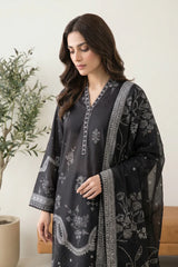 Lakhany Premium 03 Piece Unstitched Printed Lawn