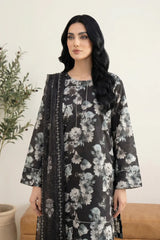 Lakhany Premium 03 Piece Unstitched Printed Lawn