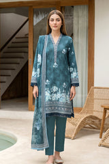 03 Piece Unstitched Printed Lawn - Design 11