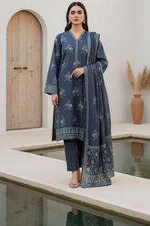 03 Piece Unstitched Pashmina Printed - Design 10