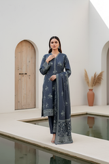 03 Piece Unstitched Pashmina Printed - Design 10
