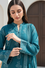 03 Piece Unstitched Pashmina Printed - Design 11