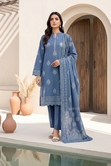 03 Piece Unstitched Pashmina Printed - Design 14