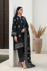 03 Piece Unstitched Pashmina Printed - Design 16